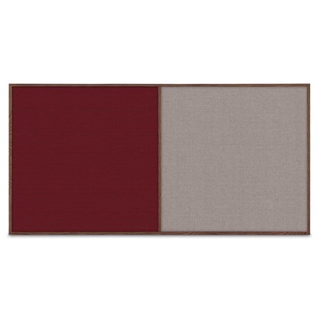 United Visual Products Enclosed Corkboard, 3 Door, 96"x48", 4" Fra, UV3406-WHITE-CORK UV3406-WHITE-CORK
